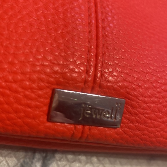 Womens Jewel by Thirty-One Hot Orange Crossbody Bag & matching Wallet. EUC! 💋🔥 - Picture 10 of 14